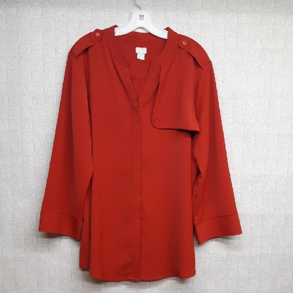 Chico's Rust Color Blouse - Picture 1 of 7